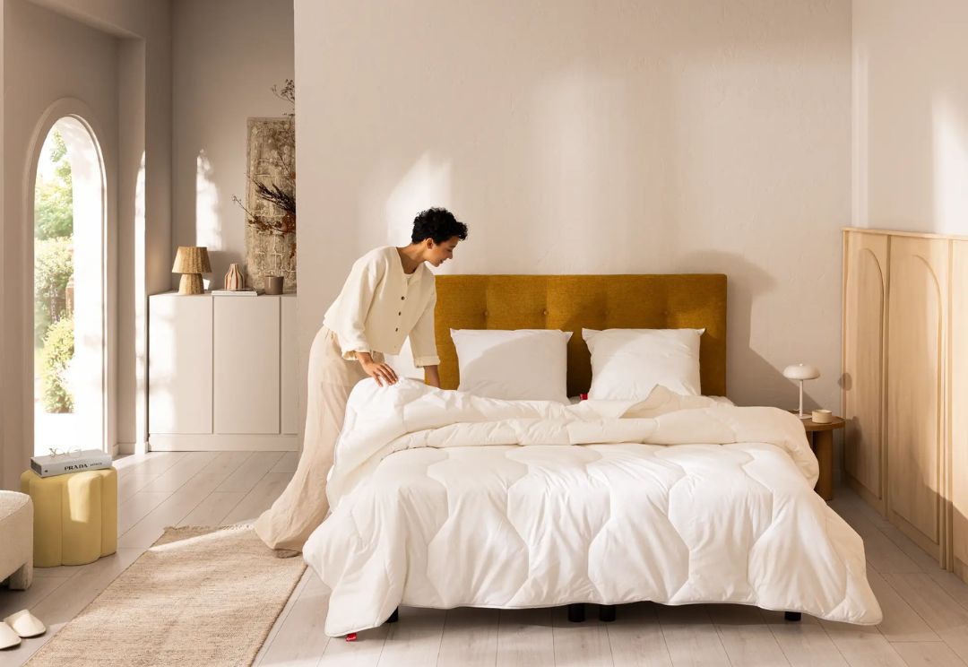 couette aloe vera - mi saison - ambiance